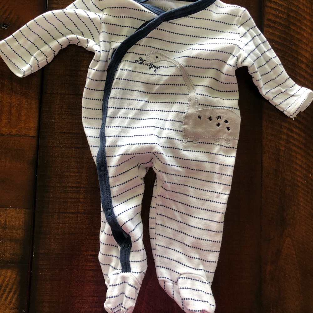 Designer dinosaur onesie